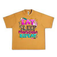 Peanut Butter eat sleep manicure repeat Urban Heavy Tee - AdoDesignShop