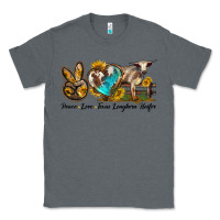 Charcoal Heather peace love longhorn heifer Classic Tee - LillyAllenDesigns