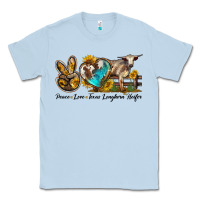 Dusty Blue peace love longhorn heifer Classic Tee - LillyAllenDesigns