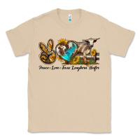 Mushroom peace love longhorn heifer Classic Tee - LillyAllenDesigns