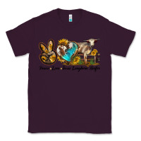 Plum peace love longhorn heifer Classic Tee - LillyAllenDesigns
