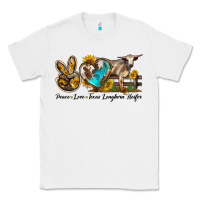 White peace love longhorn heifer Classic Tee - LillyAllenDesigns