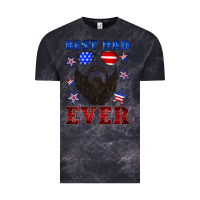 Cloud Black best dad ever american flag Vintage Tee - Artiststas