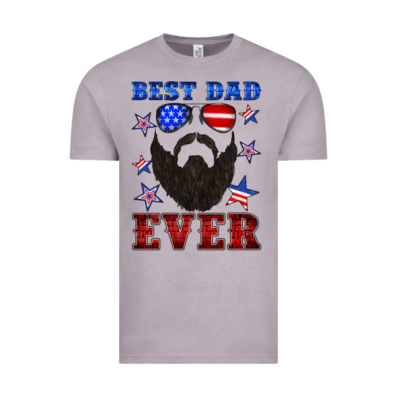 Best Dad Ever American Flag Vintage Tee by Artiststas | Teevron