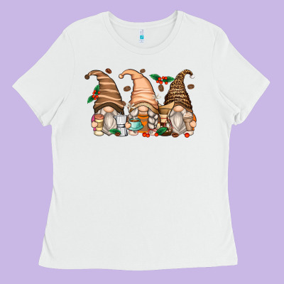 Coffee Gnomes Ladies Tee Designed By Zillion Design Studio