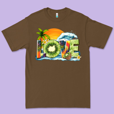 Love Kiwi Summer Premium Tee Designed By Texasbilliewilder