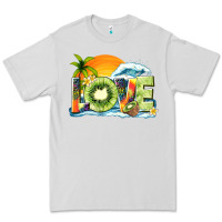 Dove Grey love kiwi summer Premium Tee - texasbilliewilder