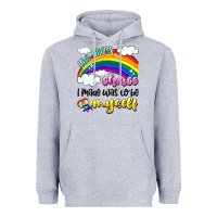 Heather Grey the only choice i made was to be myself Heavyweight Hoodie - Artiststas