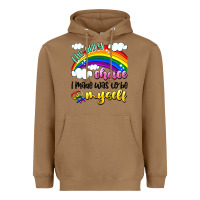 Toasted Coconut the only choice i made was to be myself Heavyweight Hoodie - Artiststas