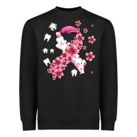 Teeth And Flower Cancer Ribbon Heavyweight Sweatshirt | Teevron
