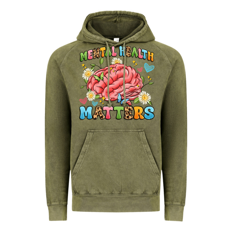 Mental Health Matters Vintage Hoodie by Artiststas | Teevron