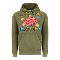Vintage Olive mental health matters Vintage Hoodie - Artiststas