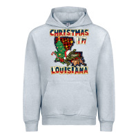 Heather Grey christmas in louisiana Urban Hoodie - CowGirlArtShop