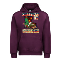 Mauve Wine christmas in louisiana Urban Hoodie - CowGirlArtShop