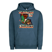 Pigment Midnight Navy christmas in louisiana Urban Hoodie - CowGirlArtShop
