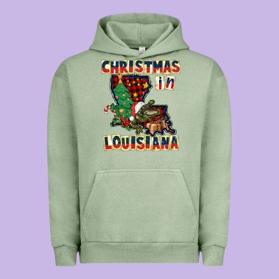Christmas In Louisiana Urban Hoodie Designed By Cowgirlartshop