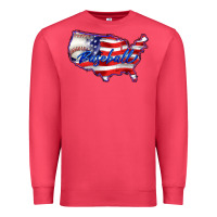 Cardinal usa flag baseball Premium Sweatshirt - BarkalooDesign