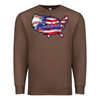 Chestnut usa flag baseball Premium Sweatshirt - BarkalooDesign