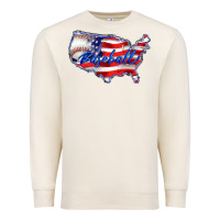 Sandshell usa flag baseball Premium Sweatshirt - BarkalooDesign