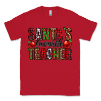 Red santa's favorite teacher Classic Tee - Jasminsmagicworld