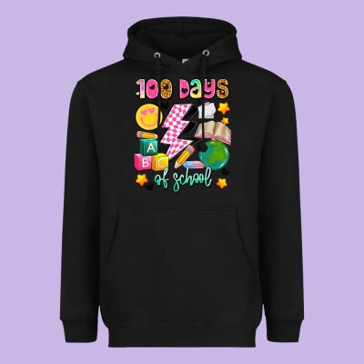 100 Days Of School Heavyweight Hoodie Designed By Artiststas
