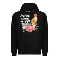 Black Cat Maine coon gift kidding kitten meow pussycat Premium Hoodie - Bettercallsaul
