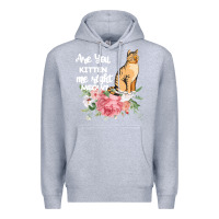 Heather Grey Cat Maine coon gift kidding kitten meow pussycat Premium Hoodie - Bettercallsaul