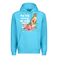 Ocean Blue Cat Maine coon gift kidding kitten meow pussycat Premium Hoodie - Bettercallsaul