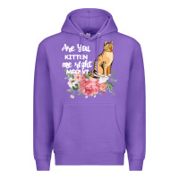 Purple Cat Maine coon gift kidding kitten meow pussycat Premium Hoodie - Bettercallsaul