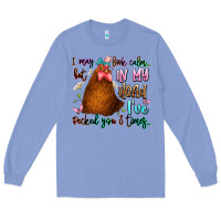 Colony Blue i may look calm but in my head ive pecked you 3 ti Long Sleeve Tee - JahusDesignShop