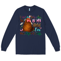 Navy i may look calm but in my head ive pecked you 3 ti Long Sleeve Tee - JahusDesignShop