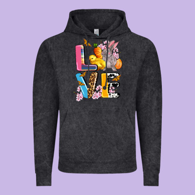 Love Easter Vintage Hoodie Designed By Adodesignshop