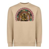 Soldier Boots Camouflage Leopard Gemstone Rainbow Heavyweight Sweatshirt | Teevron