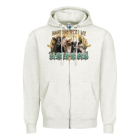 Oatmeal Heather hanging with my heifers Zipper Hoodie - NancyCooperArtShop