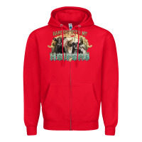 Red hanging with my heifers Zipper Hoodie - NancyCooperArtShop