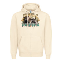 Sandshell hanging with my heifers Zipper Hoodie - NancyCooperArtShop