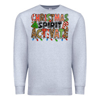 Heather Grey christmas spirit activate Premium Sweatshirt - Jasminsmagicworld