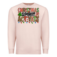 Pale Pink christmas spirit activate Premium Sweatshirt - Jasminsmagicworld