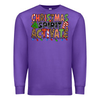 Purple christmas spirit activate Premium Sweatshirt - Jasminsmagicworld