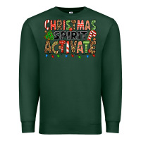 Sports Green christmas spirit activate Premium Sweatshirt - Jasminsmagicworld