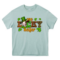 St Patricks One Lucky Heifer Baby Cow Heavy Core Tee | Teevron