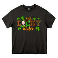 Asphalt st patricks one lucky heifer baby cow Heavy Core Tee - Artiststas