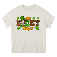 Cream st patricks one lucky heifer baby cow Heavy Core Tee - Artiststas