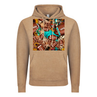 Vintage Coffee football cactus sunflower seamless pattern Vintage Hoodie - JahusDesignShop