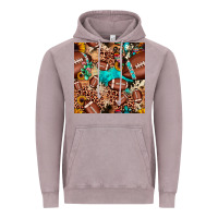 Vintage Zinc football cactus sunflower seamless pattern Vintage Hoodie - JahusDesignShop