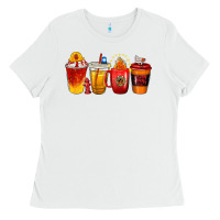 White firefighter coffee cups Ladies Tee - texasbilliewilder