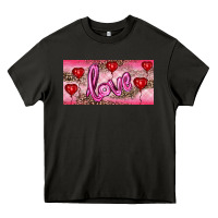 Asphalt Valentine's Day Love Balloon Heart Balloons Heavy Core Tee - RanaPortraitStore