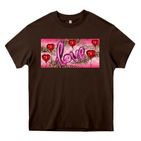 Chocolate Brown Valentine's Day Love Balloon Heart Balloons Heavy Core Tee - RanaPortraitStore