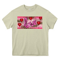 Mossy Valentine's Day Love Balloon Heart Balloons Heavy Core Tee - RanaPortraitStore