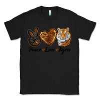 Black Peace Love Tigers Classic Tee - LillyAllenDesigns